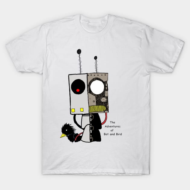 Official The adventures of bot and bird T-Shirt by Gryphdon